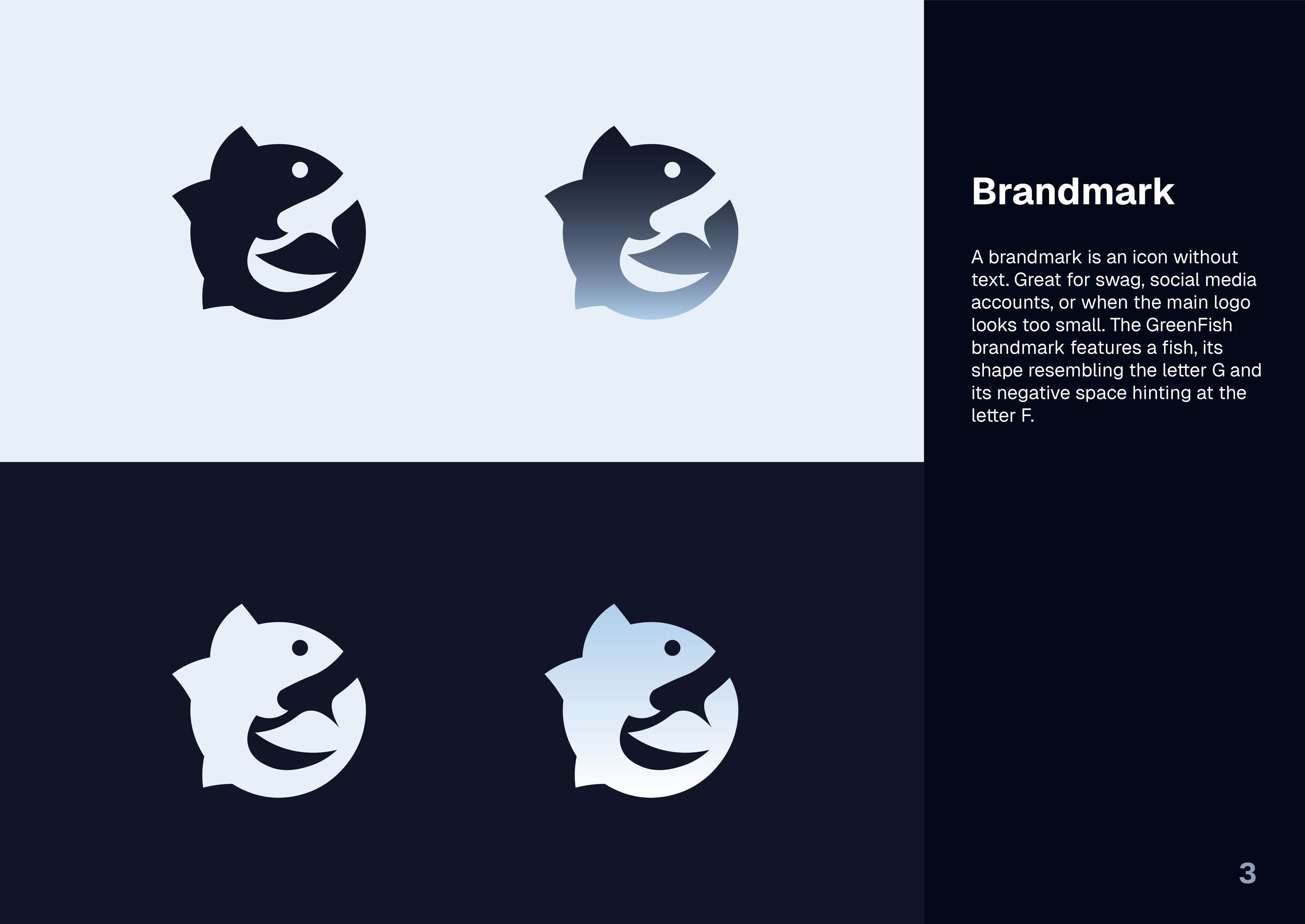 GreenFish brand guidelines — spread 3