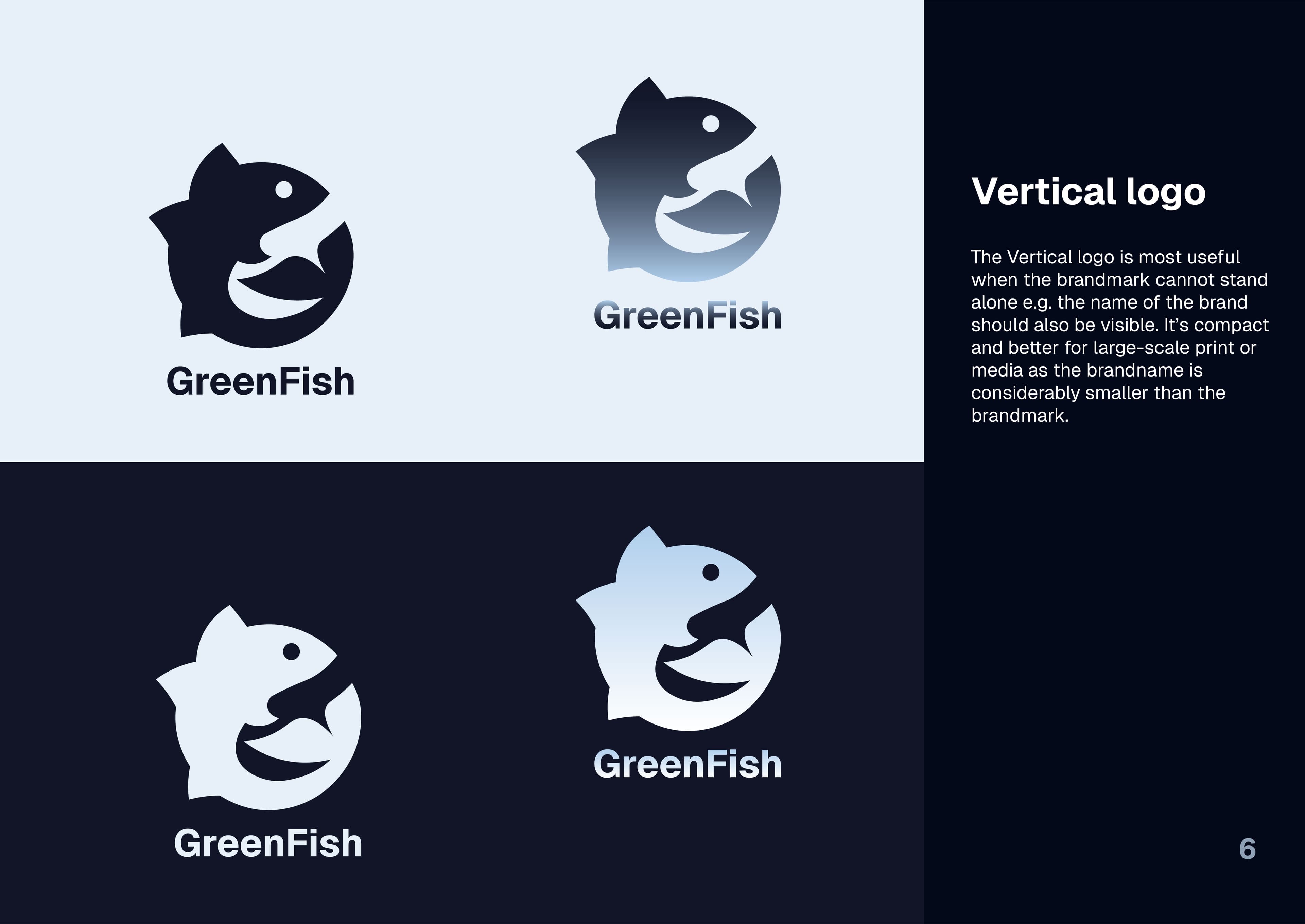 GreenFish brand guidelines — spread 6