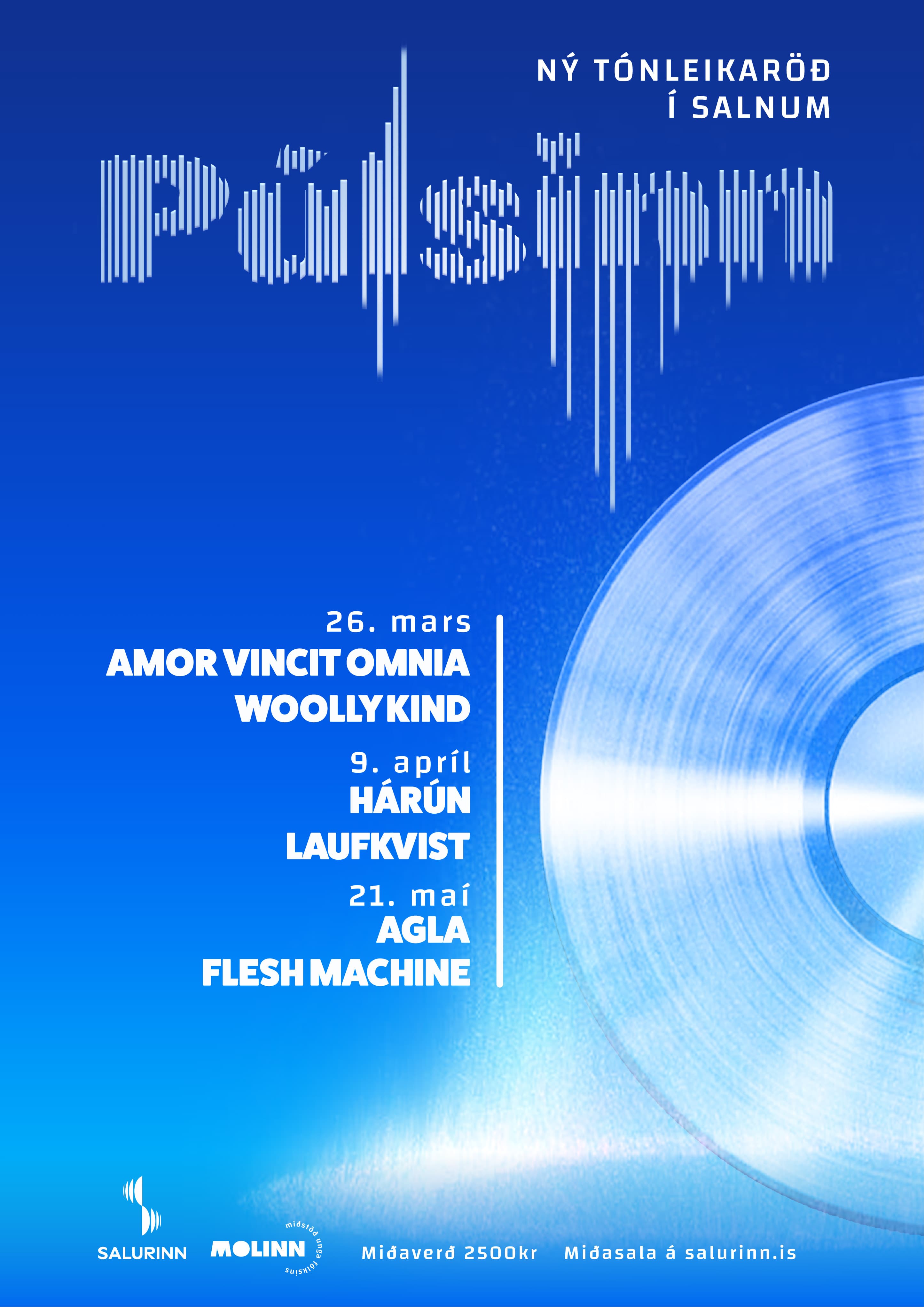 Púlsinn — poster text layout